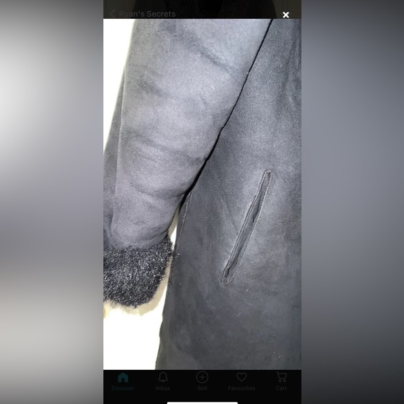 Faux Fur knee length coat. - Picture 2 of 7